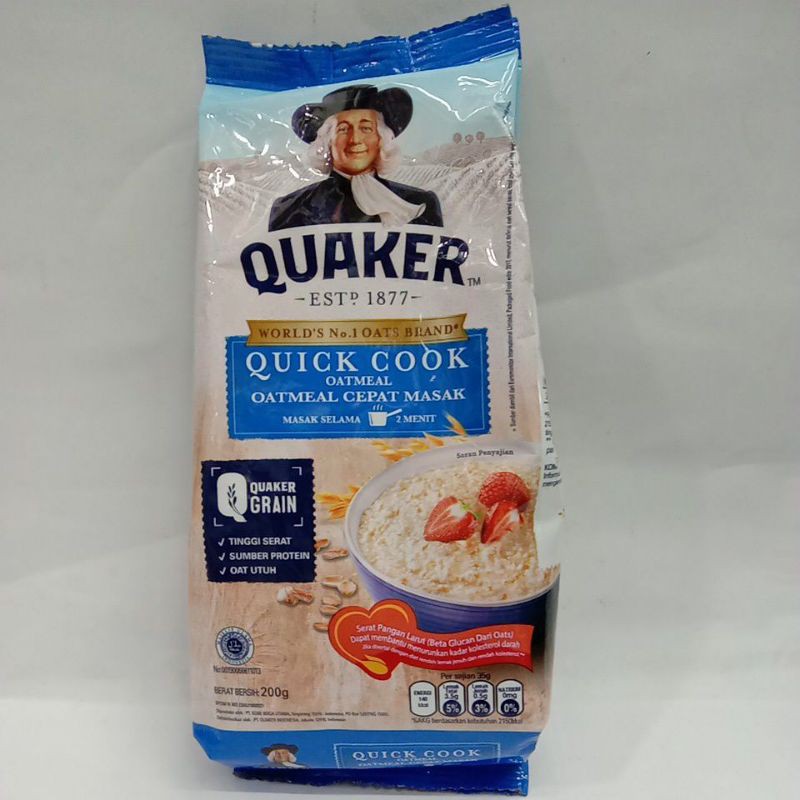 

Quaker Quick Cook Oatmeal 200gram