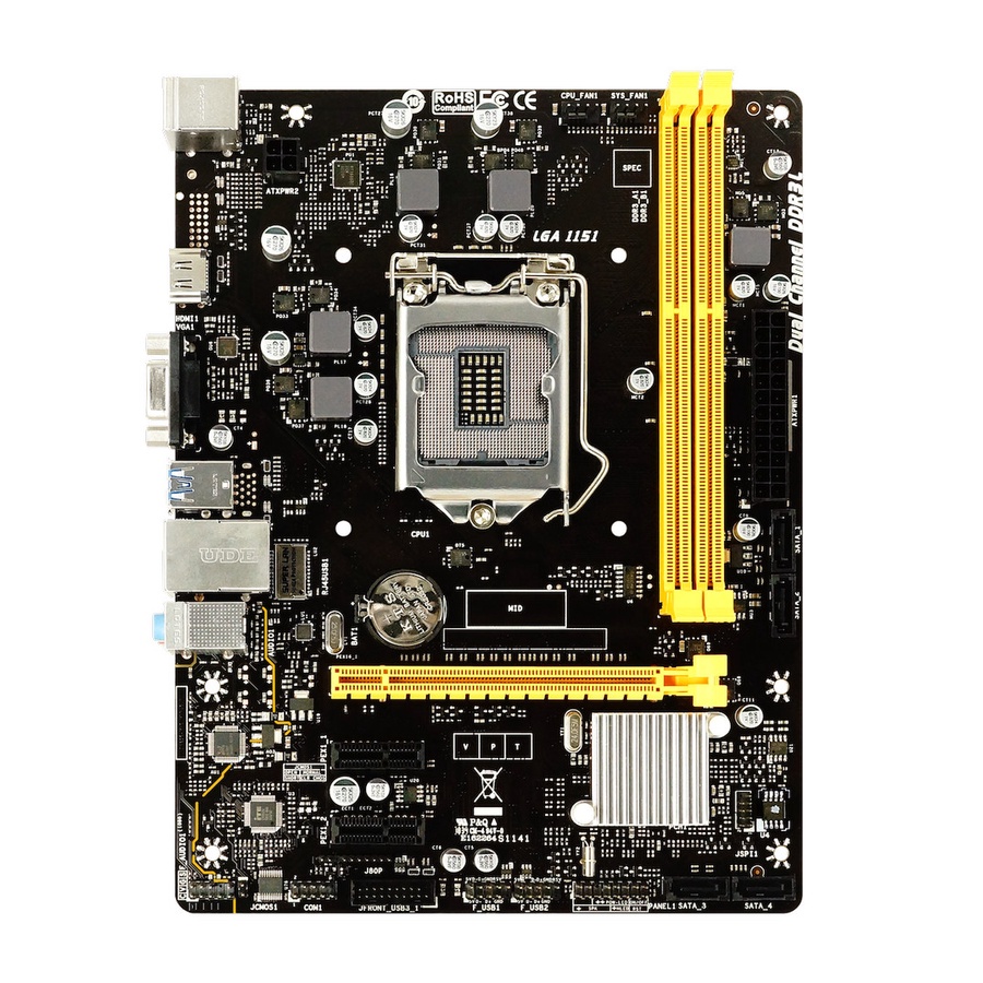 Biostar H310MHD3 (LGA1151V2, H310, DDR3, USB3.1, SATA3)