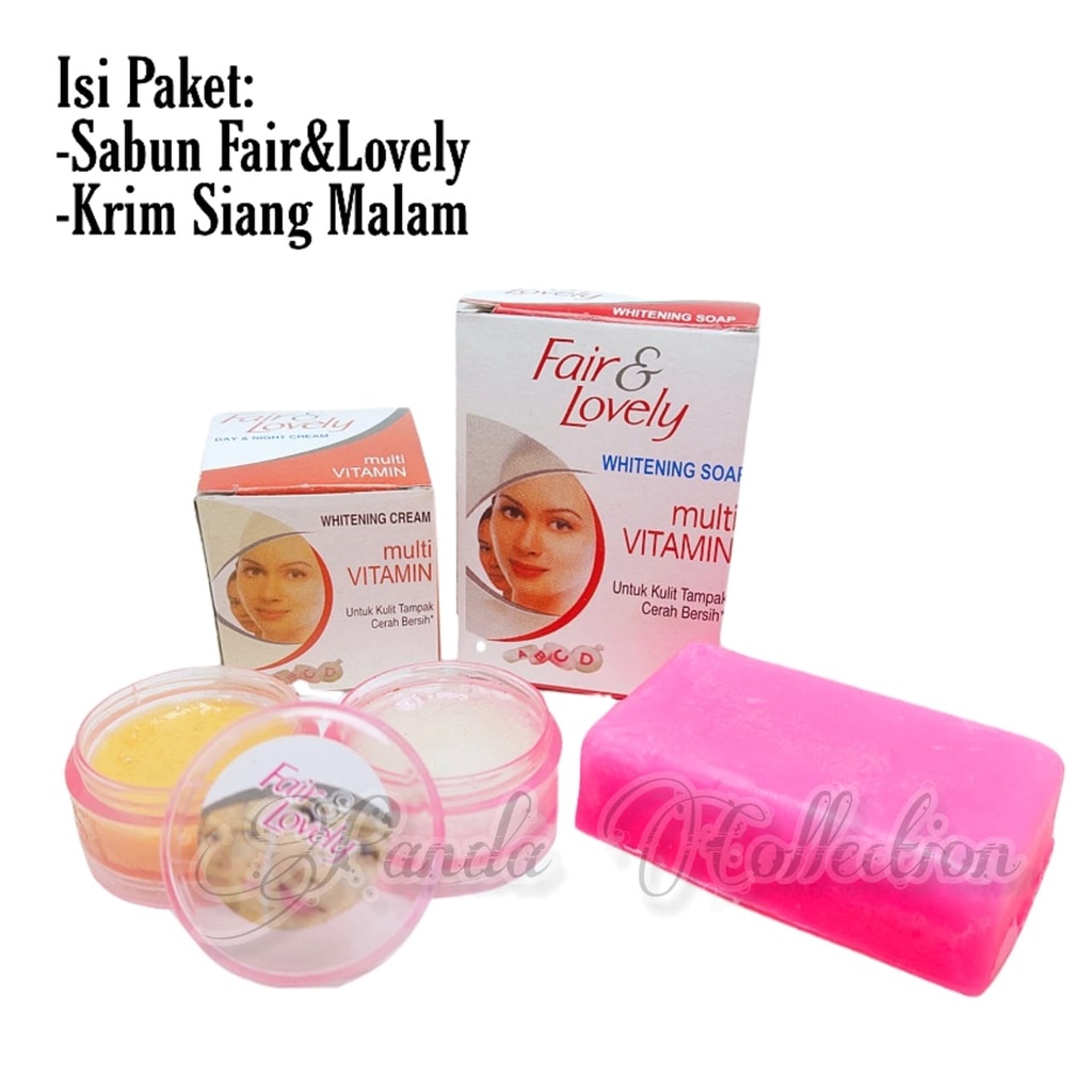 Paket 2in1 Kecantikan Fair&Lovely/Pelembab Siang dan Malam+Sabun Cuci Muka