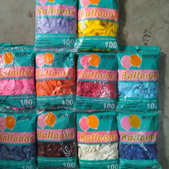[GROSIR] Balon Latex Doff Decotex/Balon Karet/Grosir Balon Decorasi