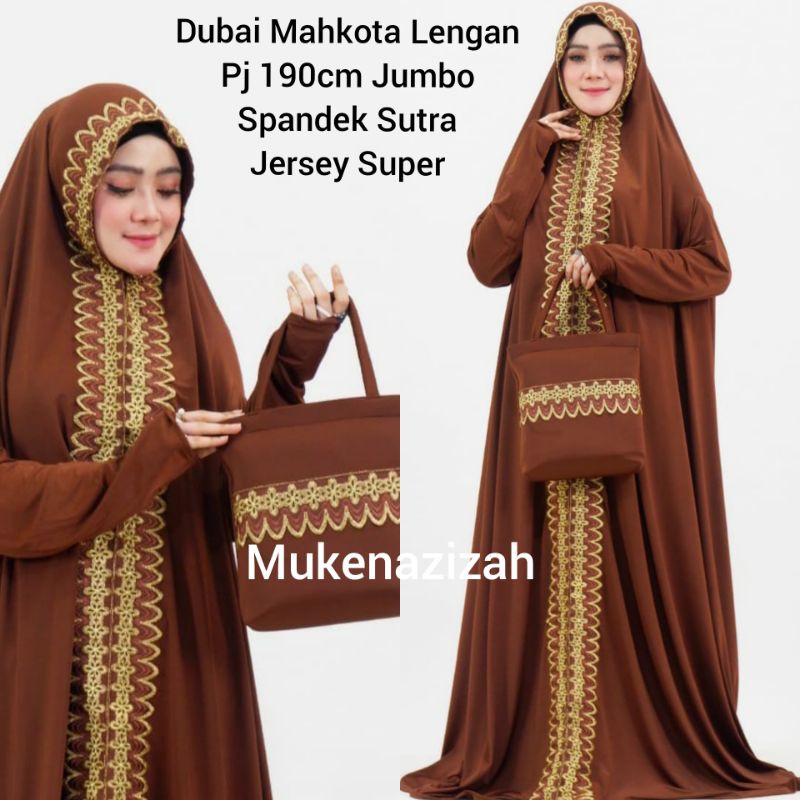 Mukena Dewasa Renda Terbaru Mewah include Tas Cantik Rukuh Telekung