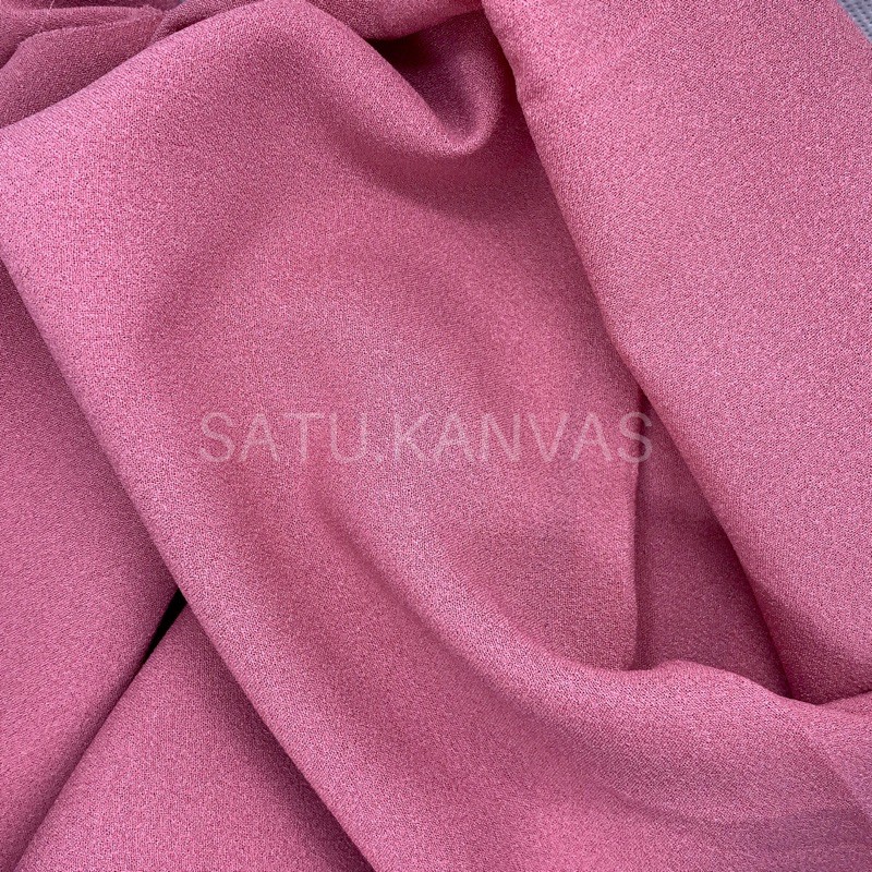 Kain DIAMOND CREPE / DIAMOND GEORGETTE murah-Dusty Pink