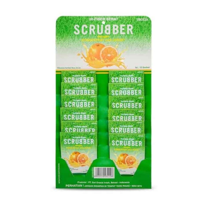 

VEGETA SCRUBBER HANGER JERUK 12'S 12SACHET 12SACH 12 SACHET SACH / PAK KHASIAT JOSS