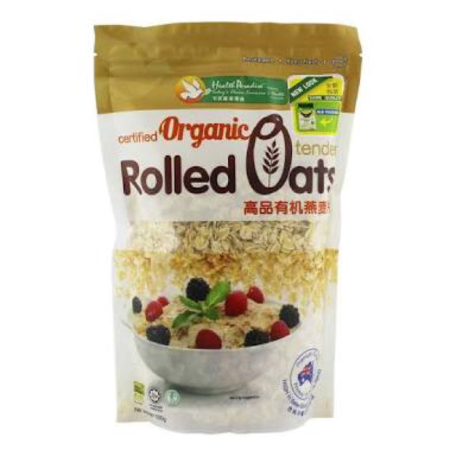 Health Paradise Organic Tender Rolled Oat 500gr