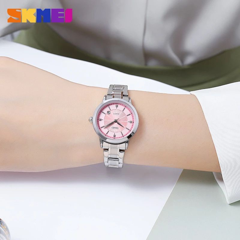 SKMEI 1819 Jam Tangan Wanita Analog Tali Stainless WATCHKITE WKOS