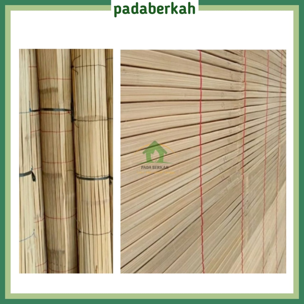 Tirai Kerai Krey Outdoor Bambu Gulung Ukuran 1,5 x 2 Meter / Tirai Bambu Wide Kerai Outdoor Gulung 1