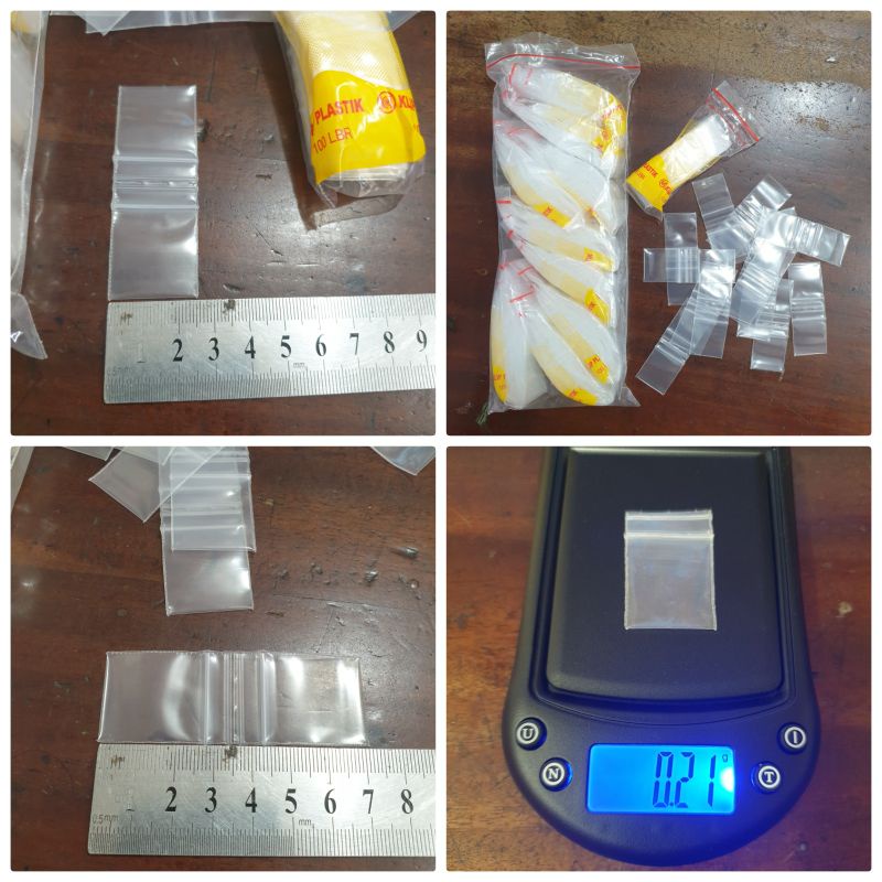 plastik klip 2x3 atau klip plastik 2.5x3.5 putih tebal