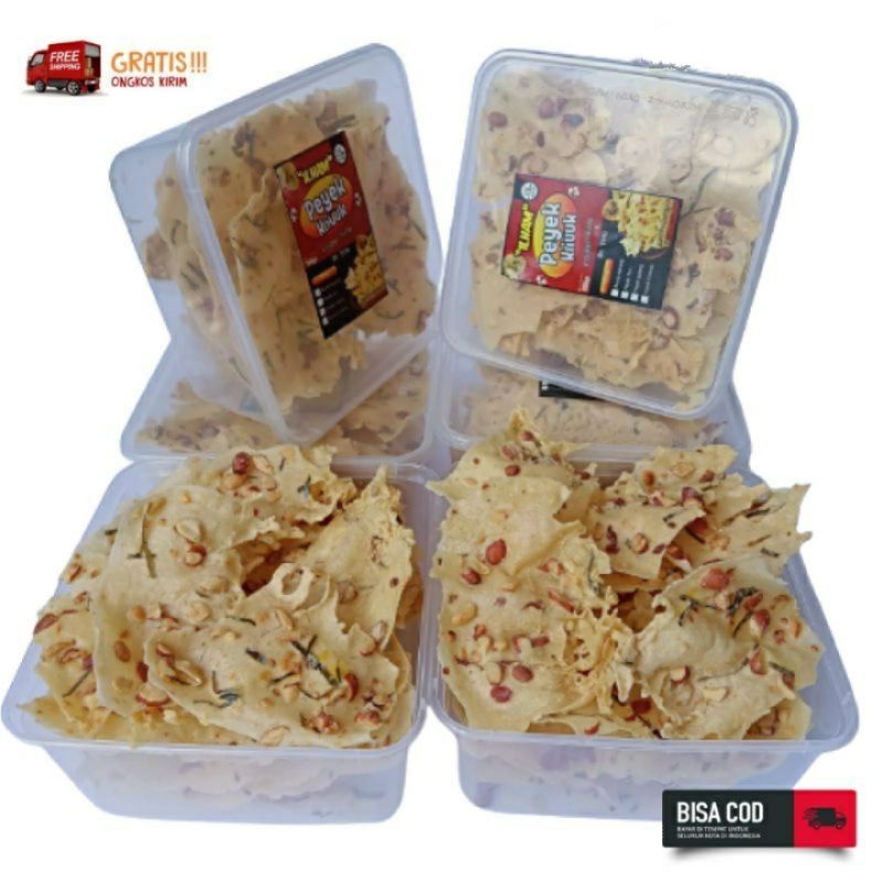 

peyek kacang tanah box 200 ml termurah