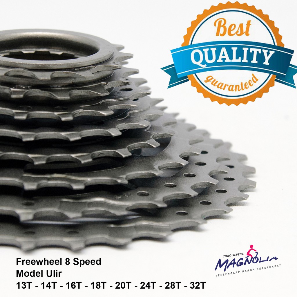 Sproket 8 Speed Freewheel Sprocket Gir Gear 8 Speed Sepeda Belakang Drat Ulir MTB Gunung Balap