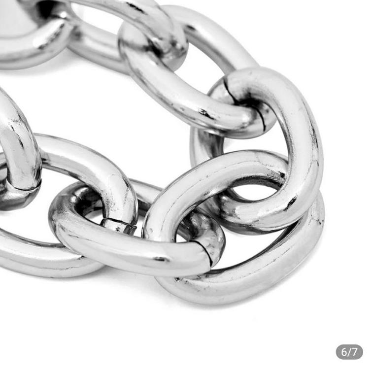 KALUNG TITANIUM MODEL PUNK RANTAI KAPAL PRIA KARATBERGARANSI {TNG.02Jn22т}