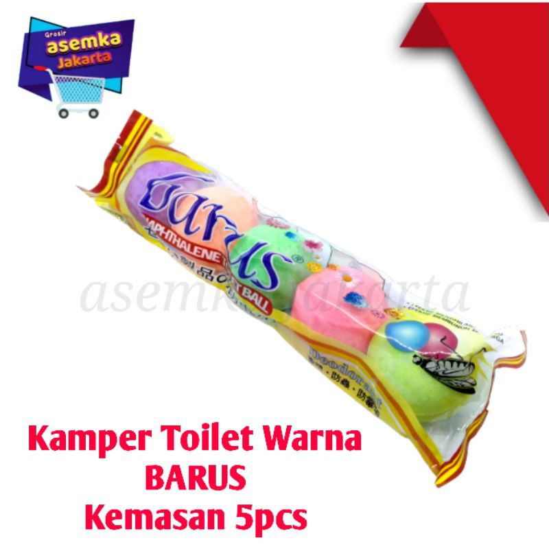 Kamper Toilet Barus Asli Pengharum Berbentuk Bola isi 5pcs