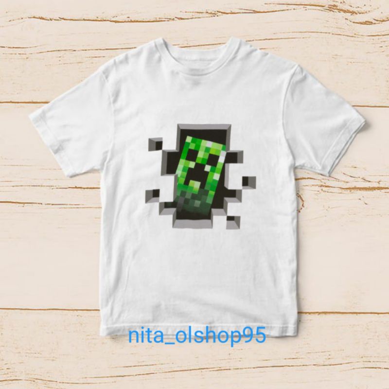 baju anak minicraft kaos Minecraft roblox