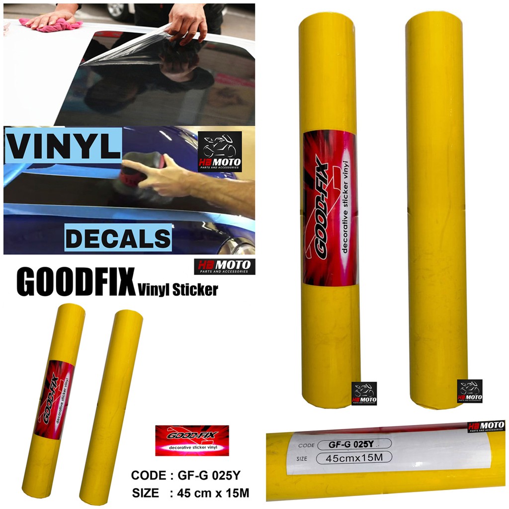 

Sticker Vinyl GoodFix Kuning Kilat ( Glossy ) / Scotlight Vinyl GoodFix 45 Cm X 15 Meter