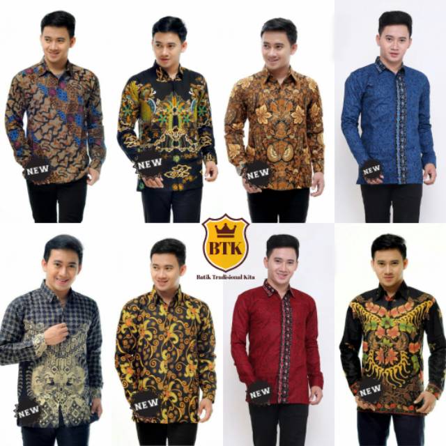 Batik Pria - Kemeja Batik Lengan Panjang - Atasan Pria - Batik Grosir - Batik Murah - Batik
