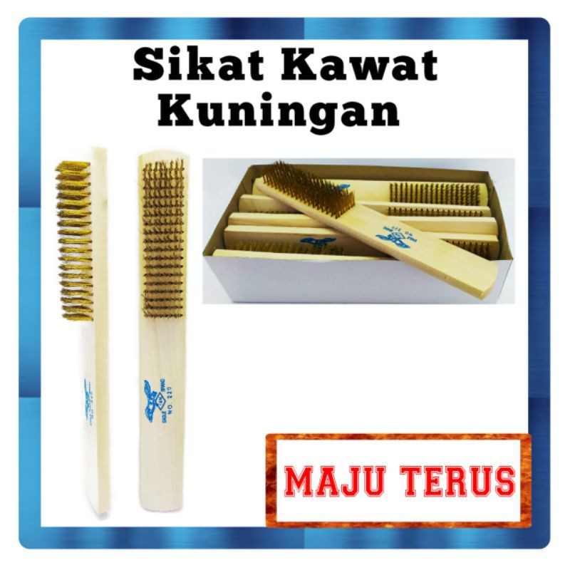 Sikat kawat Kuningan 8 baris Eagle-Sikat kawat kuningan halus-sikat kawat kuningan