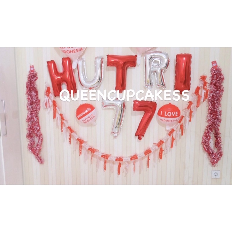 Jual Balon Huruf Hut Ri Set Merah Putih Spesial Dekorasi Dirgahayu Hut Ri Shopee Indonesia