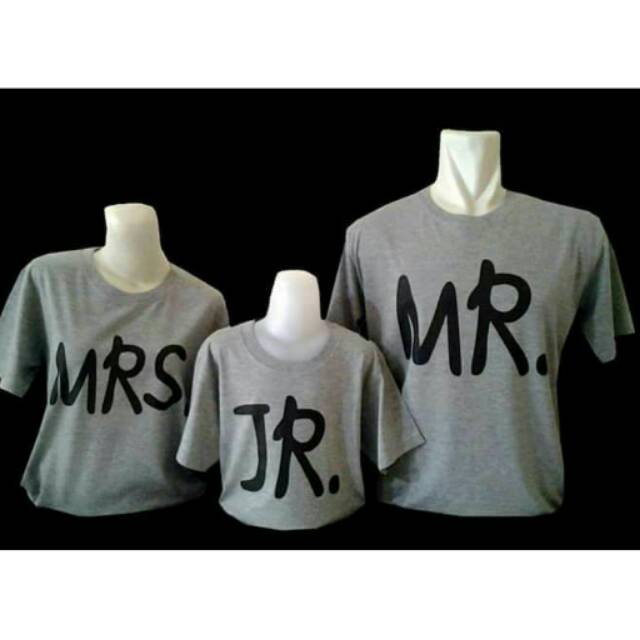  GRATIS NAMA Kaos Baju  Couple  Set Family  Keluarga Mr Mrs 