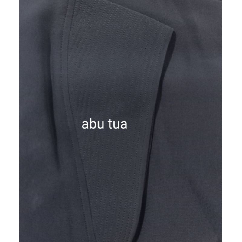 khimar malika mini ceruty bebydoll pad antem-abu tua