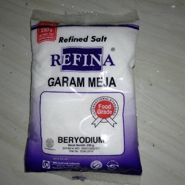 Garam refina beriodium kemasan 500 gram
