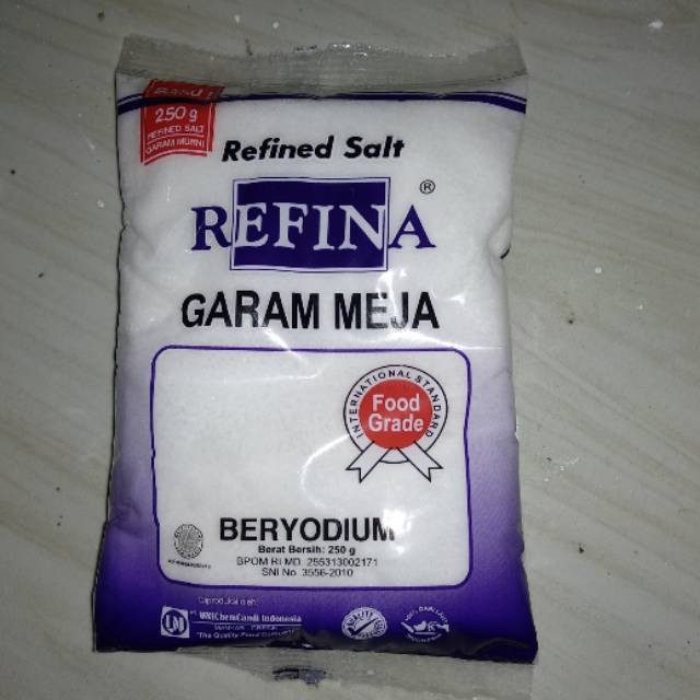 Garam refina beriodium kemasan 500 gram