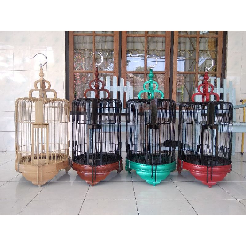 Sangkar Burung Anis Merah / Punglor Tebok Kayu