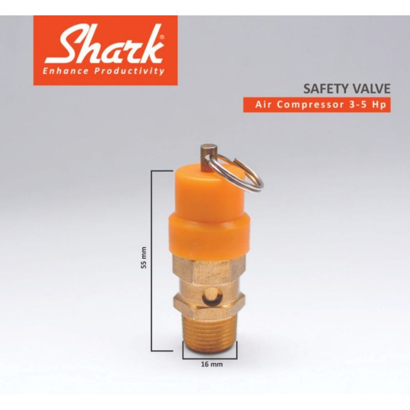 Safety Valve kompresor Shark 3-10Hp