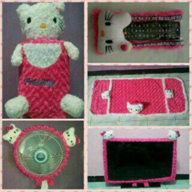 1 set(cover galon,remot,bando tv,kipas,taplak kulkas)