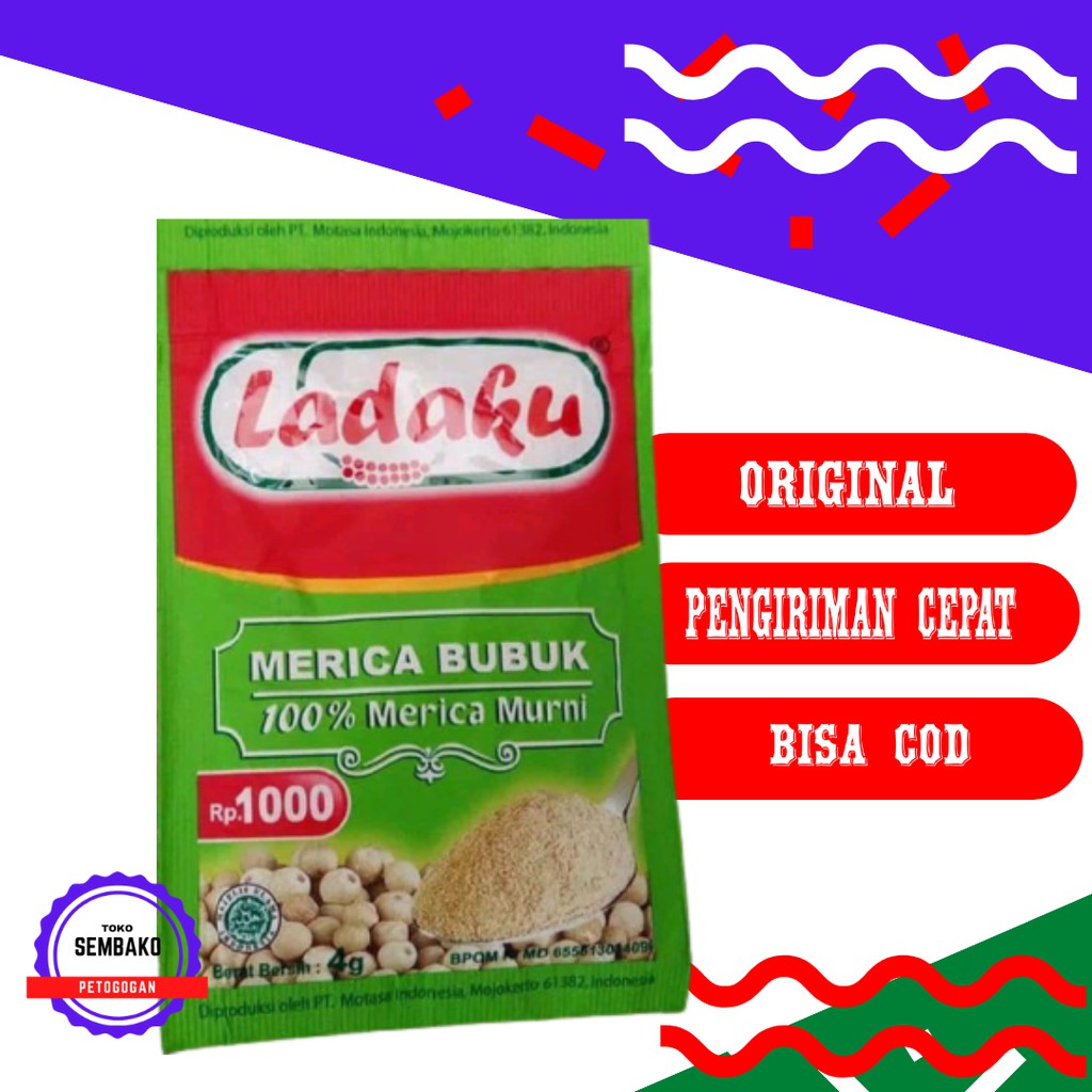 

Ladaku Merica Bubuk Kemasan Sachet 4 Gram