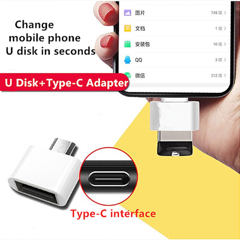 5pcs Adapter OTG USB 2.0 Tipe C Ke USB OTG Universal Untuk Huawei / Xiaomi / Android