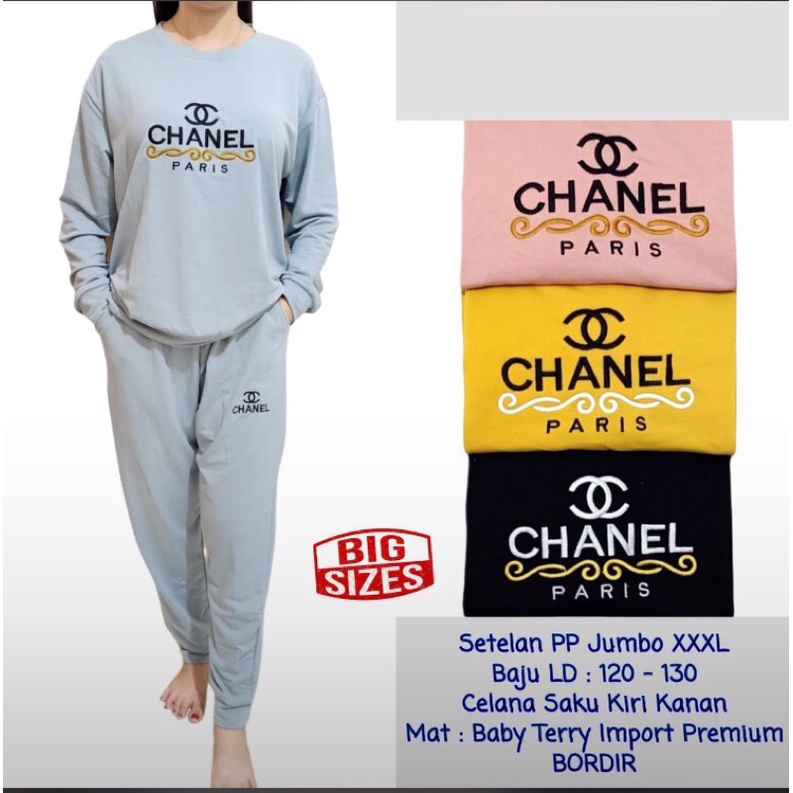 Baju Setcel (Setelan Celana) Wanita Olah Raga Bordir by Theresia