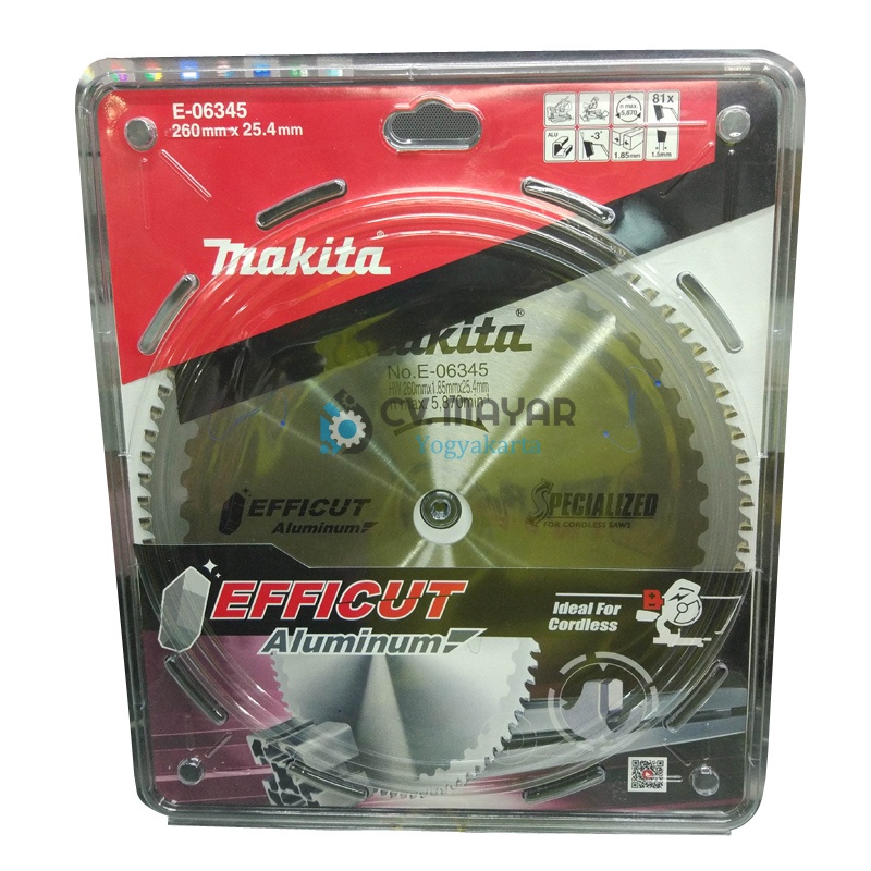 Circular Saw Blade Makita 10 Inch Aluminium Efficut 6345