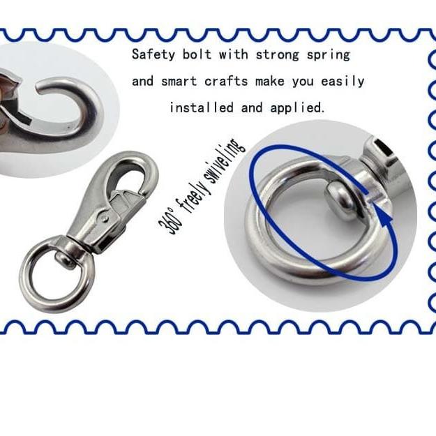 ☆ BULL SWIVEL EYE BOLT SNAP HOOK 250KG HOOK BESAR KAITAN ANJING ℮