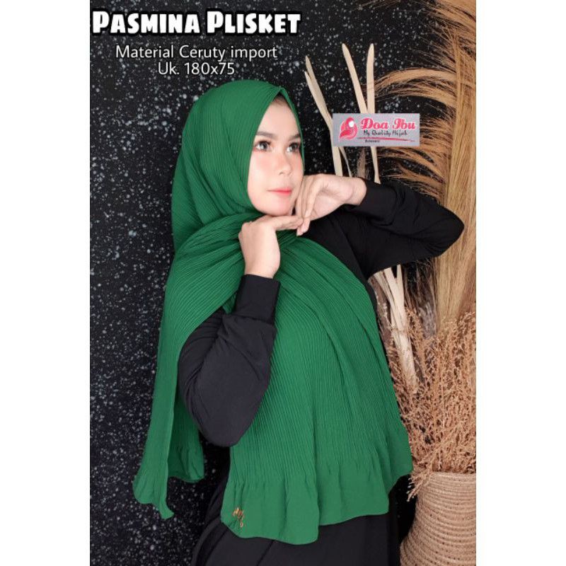 pasmina plisket ceruty doa ibu/pasmina plisket doi/pasmina plisket duyung
