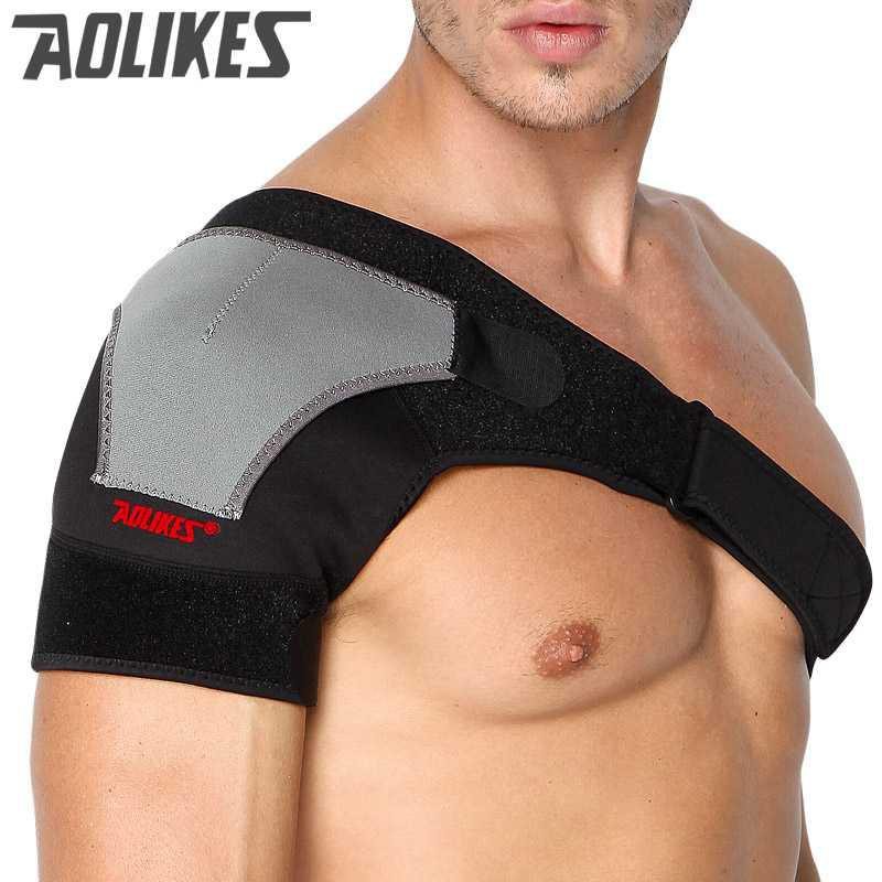 AOLIKES Back Shoulder Support Brace Guard Wrap Belt Fitness - HJ-1697