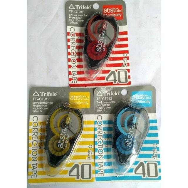 

Tip-Ex Kertas / Correction Tape Trifelo TF-CT912 40m