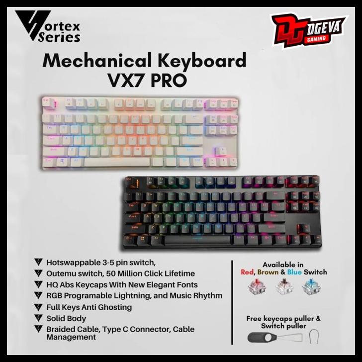 Vortexseries Vortex Vx7 Pro Rgb Led Hotswap Mechanical Keyboard Gaming