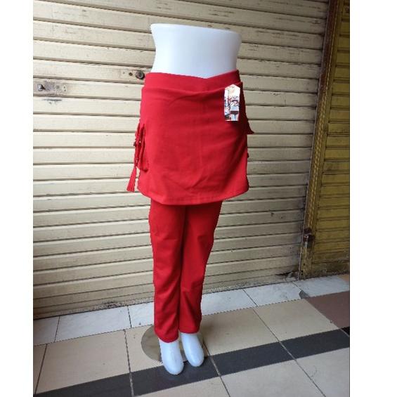 Baju Olahraga Sepeda Wanita Muslimah Setelan Baju Senam Tunik Aerobic Edisi Kemerdekaan Merah Putih 