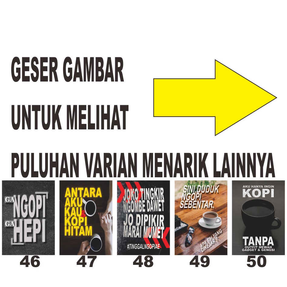 HIASAN DINDING KAFE MOTIVASI DEKORASI KAMAR CAFE PANJANGAN KOPI42