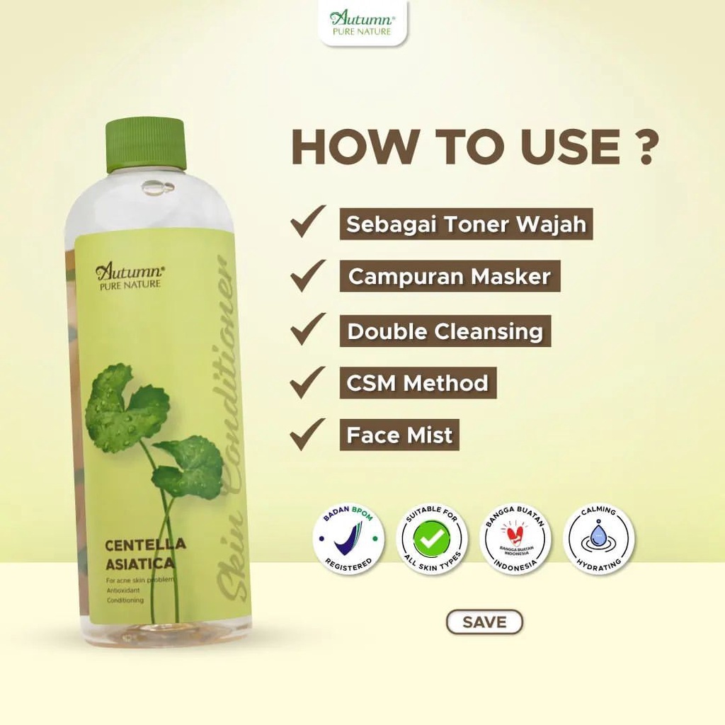 [READY SIAP KIRIM] Autumn Skin Conditioner With Hatomugi Extract 500mL Original BPOM By Autumn Pure Nature