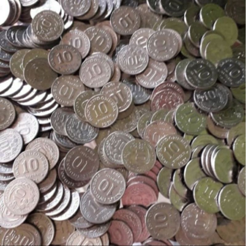 uang kuno coin mahar nikah 10 rupiah murah
