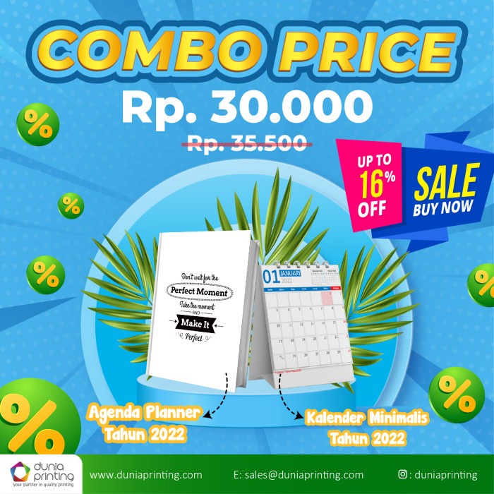

[RESTOCK] Kalender + notepad COMBO paket - mininalis