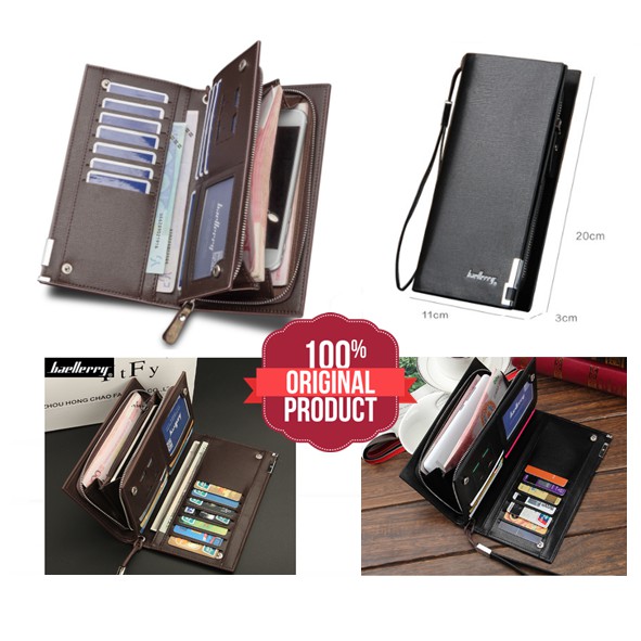 DOMPET Import  Panjang Pria dan wanita ( UNISEX ) Dompet kulit Baellery SW-002 ASLI