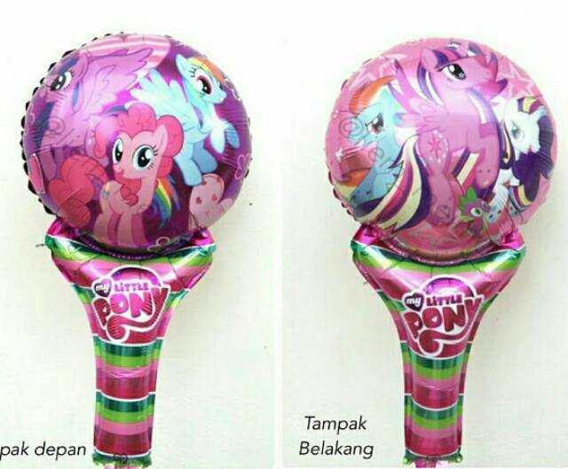 Balon tenis / balon pentung / balon souvenir / balon tangan little pony