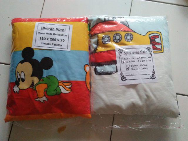 Seprai Karakter Sprai Homemade Motif Kartun Anak Cewe Cowo 120 160 180 200 Grosir Sprei Murah