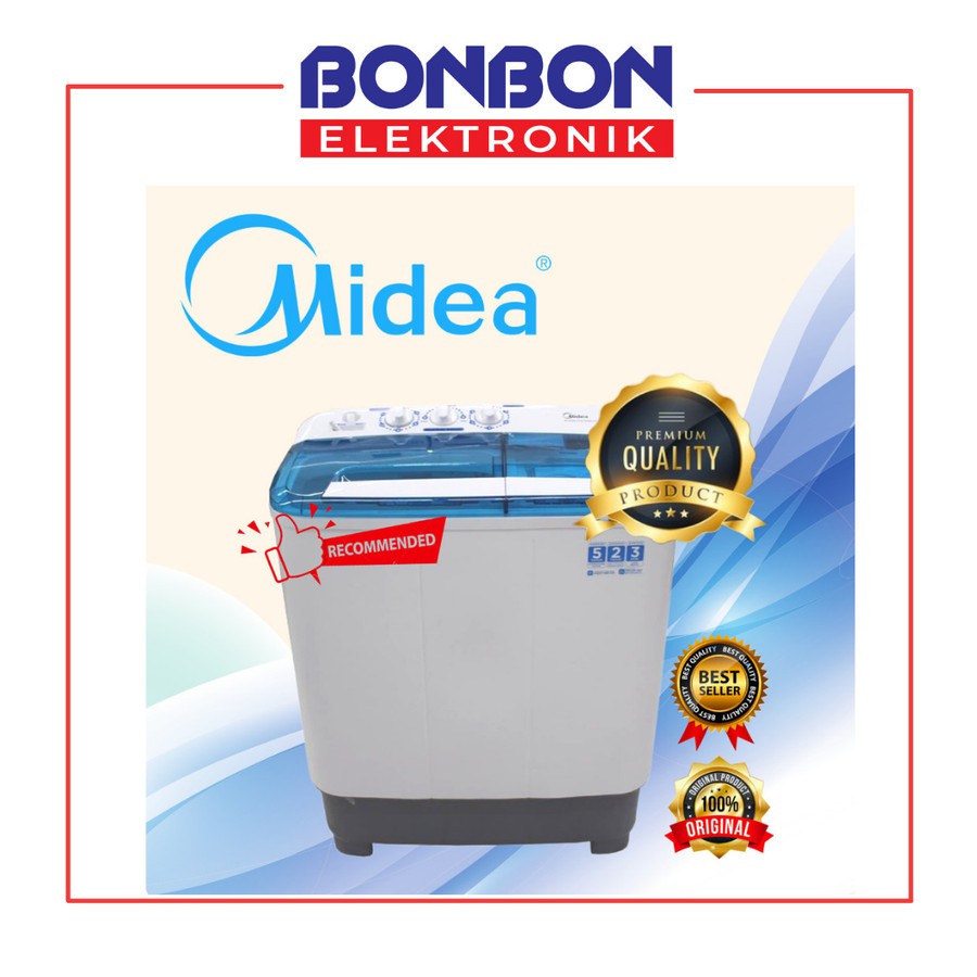 Midea Mesin Cuci 2 Tabung 6KG MTD 78 P-1301Q / MTD78P1301Q