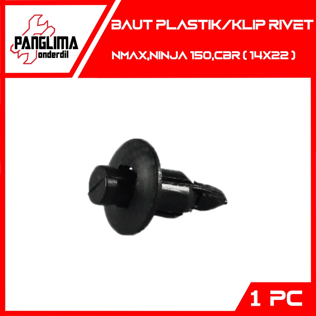 Baut Body Plastik Besar Beat Sporty-eSP-Street &amp; NMax &amp; Ninja 150 &amp; Satria FU &amp; CBR 150R-250R &amp; Sonic &amp; Nex &amp; Skywave Baud Kancing-Klip Plastik-Rivet Besar