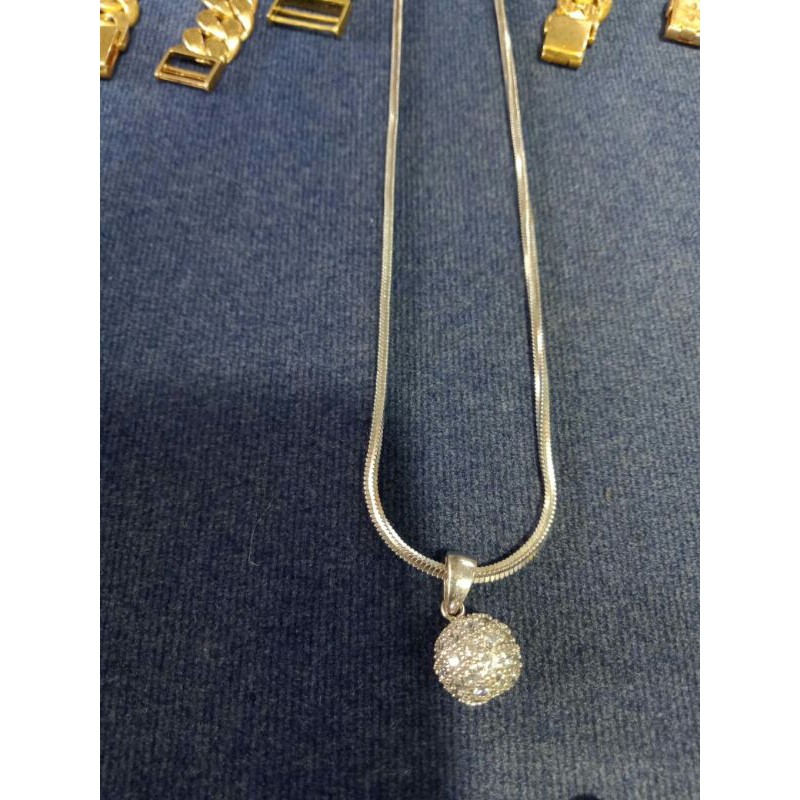 kalung flexy + liontin bola disco