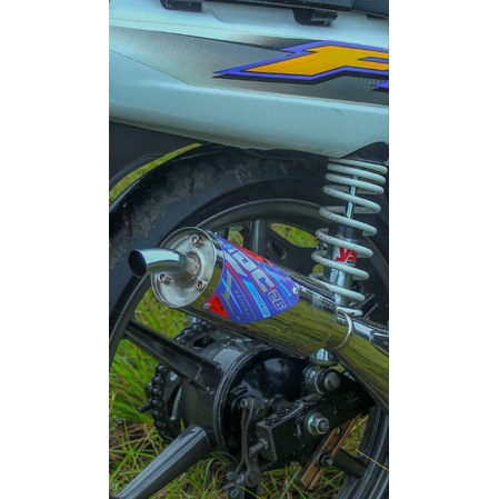 NEW  knalpot IDC 26 original standar racing fiz/ fizR fiz R Force1 3v3 croom perut hitam spesial edi