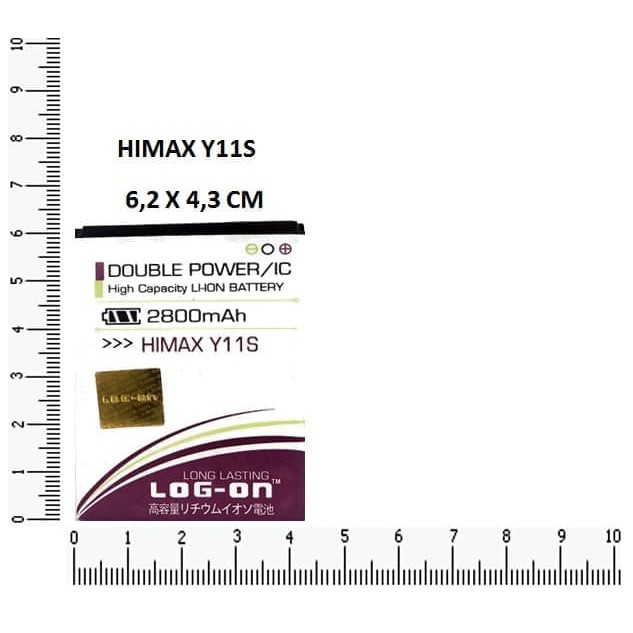 BATRE HIMAX Y11S - LOG ON DOUBLE POWER BATTERY BATERAI