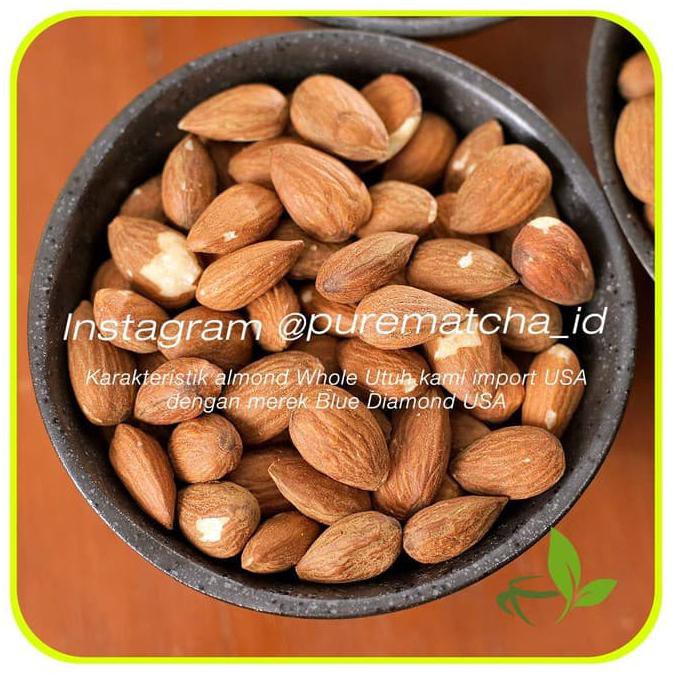 

Blue Diamond Kacang Almond Utuh Whole Almonds Raw Natural Mentah 250Gr Mentarieka_Shop